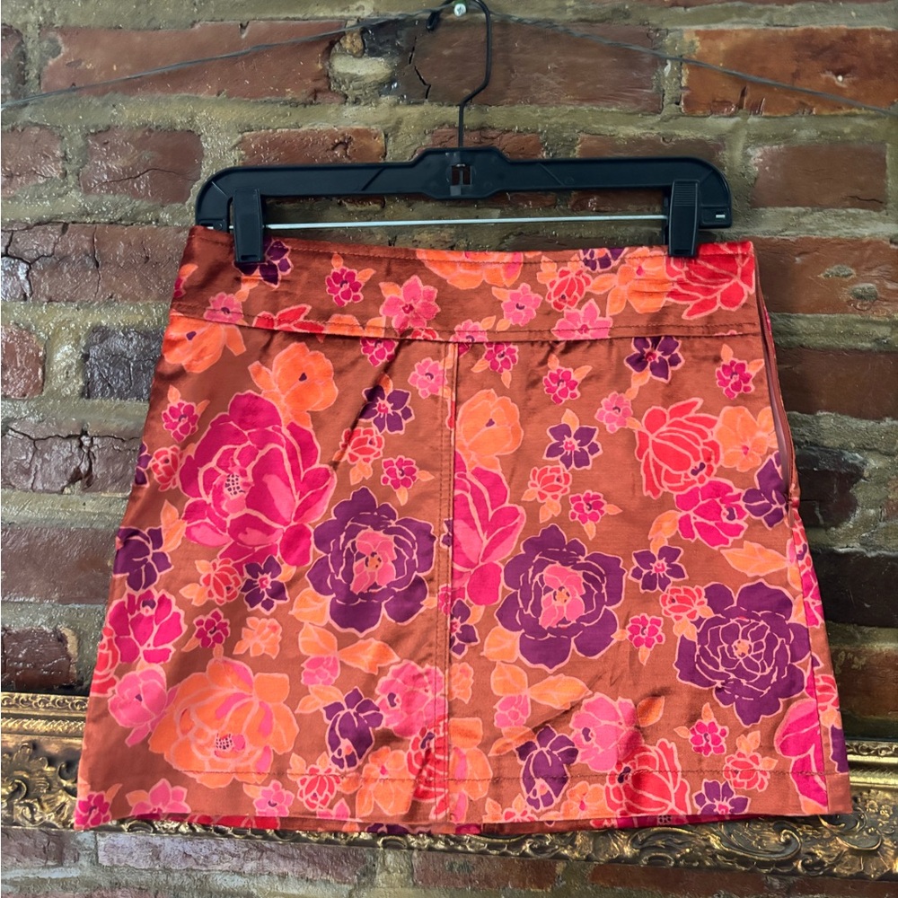 Free People Velvet Retro Mini Skirt